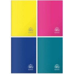 NOTEBOOK A4 60 SHEETS CHECKED PP COLORS PACK OF 5 PCS. HERLITZ 9552381 HERLITZ