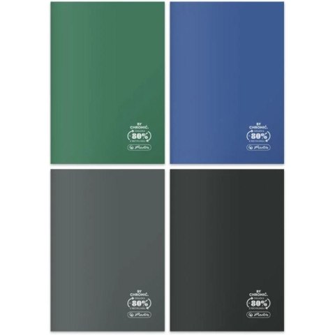 NOTEBOOK A5 60 SHEETS CHECKED PP OCEAN COLORS PACK OF 5 PCS. HERLITZ 9552407 HERLITZ