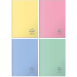 NOTEBOOK A5 60 SHEETS CHECKED PP PASTEL COLORS PACK OF 5 PCS. HERLITZ 9552746 HERLITZ
