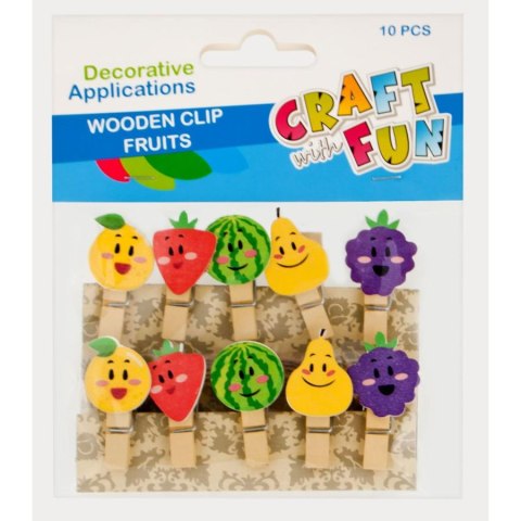 WOODEN CLIP FRUIT CRAFT WITH FUN 439344