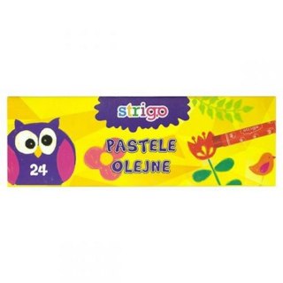 OIL PASTELS 24 COLORS STRIGO SSC028