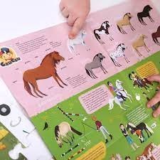 PUZZLE 84 ELEMENTS HORSE STUD CZU CZU 491255