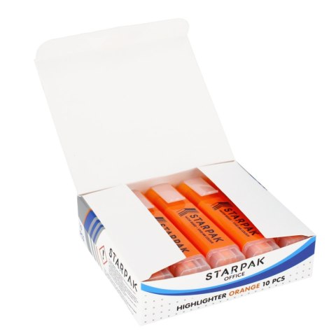 HIGHLIGHTER ORANGE 10 PCS STARPAK 230984