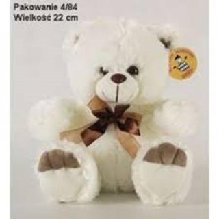 Teddy bear with a bow sitting 22cm DEEF 2969 DEEF