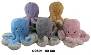 OCTOPUS PLUSH TOY 80 CM SUN-DAY O0591 SUN-DAY