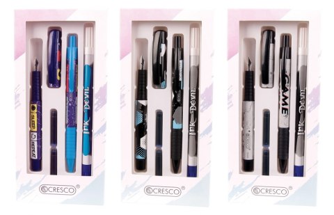 PEN SET IN DLUG AUT WIPE CARTRIDGES COLLEGE B GAME CRESCO WB PG SADPEX