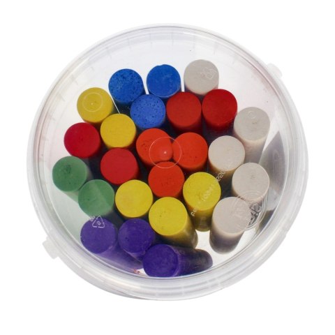 Paving CHALK 7 COLORS BUCKET SET.25 PCS. CHALK KOP KKH25-0766 CHALK KOP