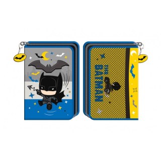 PENCIL CASE 1 ZIPPER 1 FLAP WITH EQUIPMENT BATMAN BENIAMIN 111209 BEN BENIAMIN