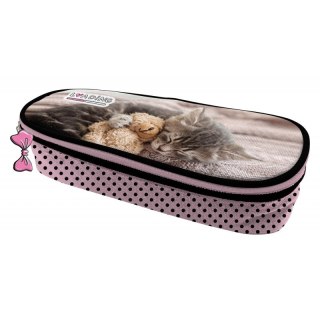 PENCIL CASE OVAL POCKET 1 ZIPPER 1 FLAP SWEET PETS BENIAMIN 525713 BENIAMIN