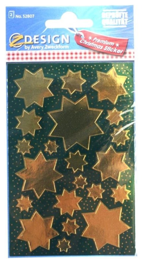 STICKERS 80X160 ZLO STARS 52807 ZF B/C PACK OF 2PCS