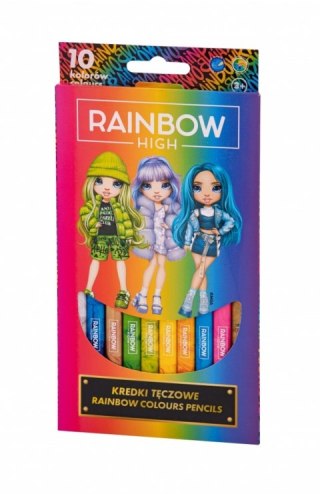 KREDKI OŁÓWKOWE 10 KOLORÓW TĘCZOWE RAINBOW ASTRA 312022055 ASTRA