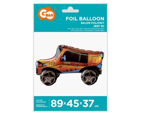 BALON FOL 89CM JEEP 3D GO FOL GODAN