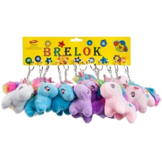 BRELOK JEDNOROŻEC PLUSZOWY 10CM 12SZT MIDEX 1013H TOYS