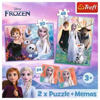 PUZZLE 2W1 Z MEMOS KSIĘŻNICZKI W KRAINIE LODU TREFL 93335 TR TREFL