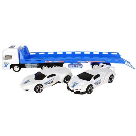 AUTO POLICE TRAILER WITH TWO CARS MEGA CREATIVE 459635