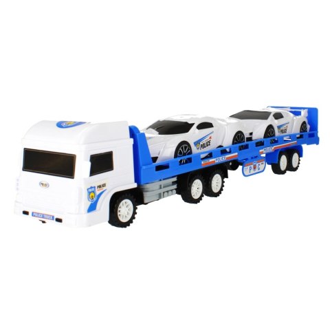 AUTO POLICE TRAILER WITH TWO CARS MEGA CREATIVE 459635