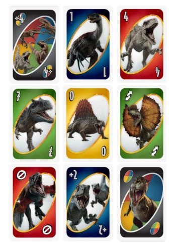 GAME MATTEL UNO JURASSIC WORLD 3 GXD72 PUD8