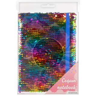 NOTEBOOK A5 WITH SEQUINS STARPAK 382251