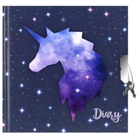 DIARY WITH LOCK UNICORN GALAXY STARPAK 495200