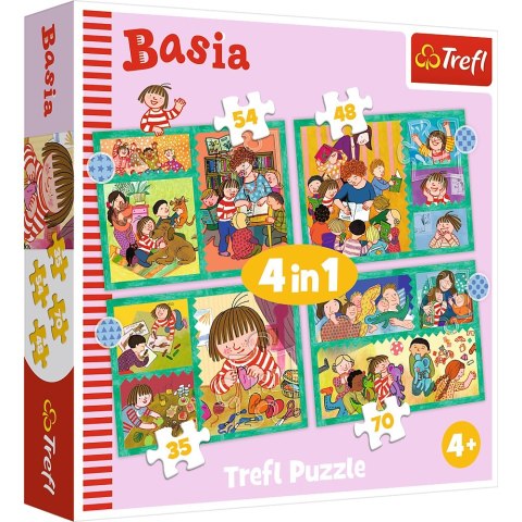 PUZZLE 4IN1 ADVENTURES OF BASI TREFL 34606