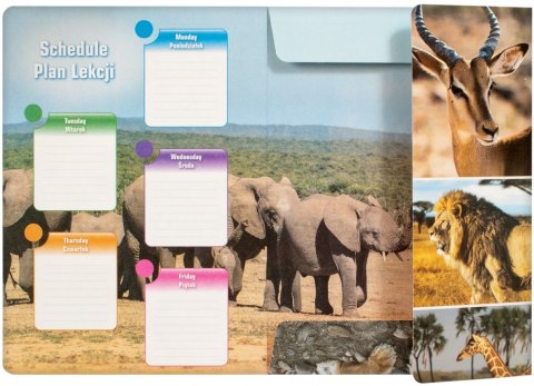 FILE WITH ERASER A4 WILD ANIMALS STARPAK 398151