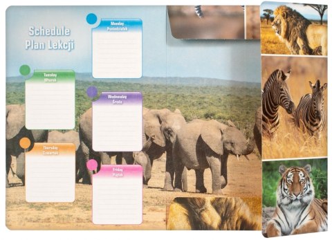 FILE WITH ERASER A4 WILD ANIMALS STARPAK 398151