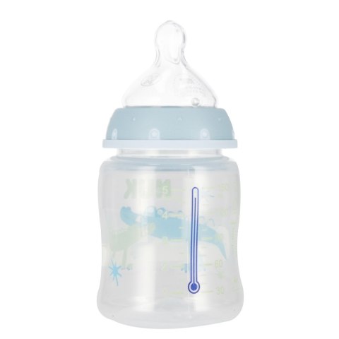 NUK MP BUTELKA Z WSKAŹNIKIEM TEMP. 150 ML 0-6M FIRST CHOICE NIEBIESKA 10743875 NUK