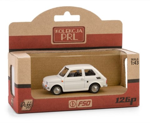 DAFFI PRL FIAT 126P BIAŁY 1:43 DAFFI