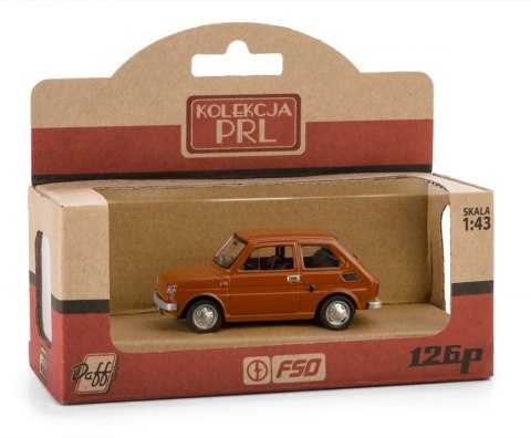 DAFFI PRL FIAT 126P BRĄZOWY 1:43 DAFFI