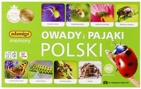 GRA MEMORY OWADY I PAJĄKI POLSKI PUD ADAMIGO 007868 ADM ADAMIGO