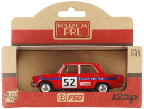 AUTO OSOBOWE METALOWE 1 43 FIAT 125P RALLY CZERWONY WB DAFFI K-578 . DAFFI