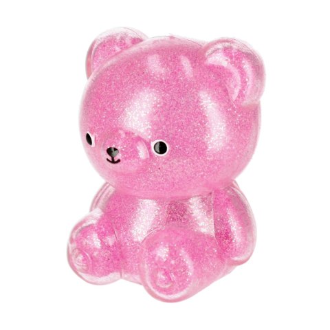 MIŚ GUMOWY ŚWIECĄCY 8CM MIX KOLOR BROKAT FOL TOYS BB524504 TOYS