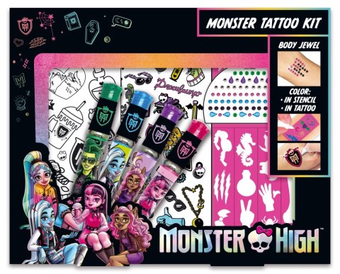 MONSTER HIGH ZESTAW TATUAZY 24X20X3 PUD6/24 ROLE PLAY