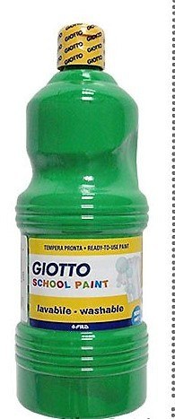 FARBY TEMPERY W BUTELCE 1000 ML GIOTTO PAINT ZIELONY LYRA 535512 LYRA