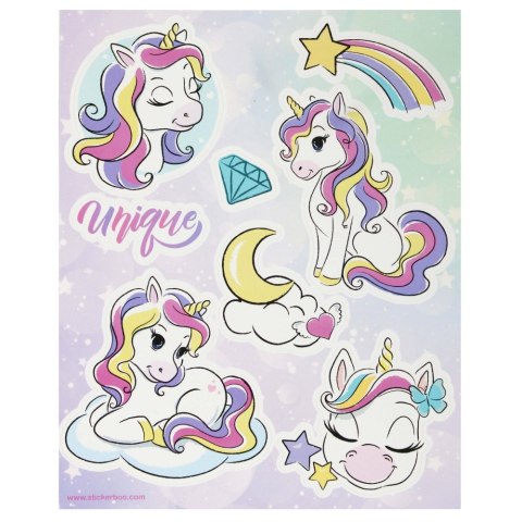 NAKLEJKI NA OKNO 160X210/4K UNICORN STARPAK 514892 STICKERBOO-NAKLEJKI