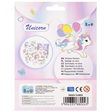 NAKLEJKI NA OKNO 160X210/4K UNICORN STARPAK 514892 STICKERBOO-NAKLEJKI