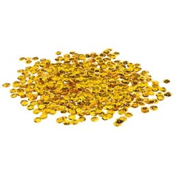 SEQUINS METALLIC BUTTONS 8MM GOLD CRAFT WITH FUN 290856