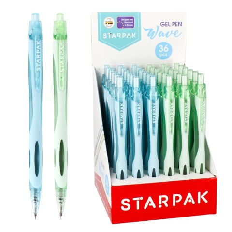 GEL PEN WAVE 36 PCS. STARPAK 490061