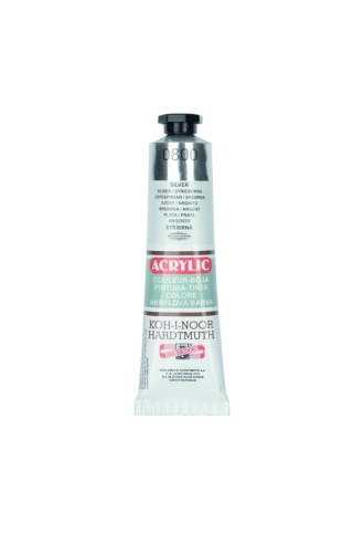 ACRYLIC PAINTS IN TUBE 40ML SILVER KOH-I-NOOR 162724