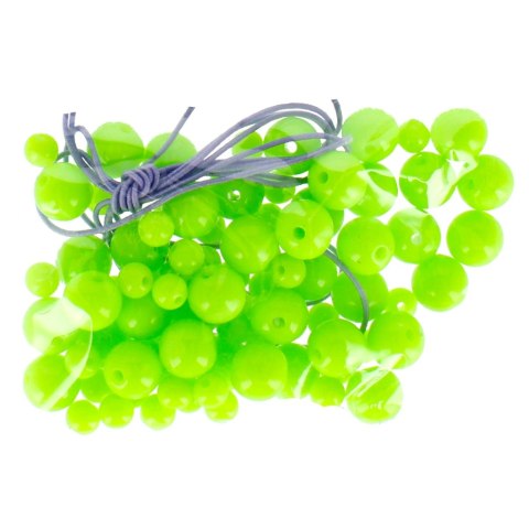 PLASTIC THREAD BEADS GREEN CRAFT WITH FUN 327044