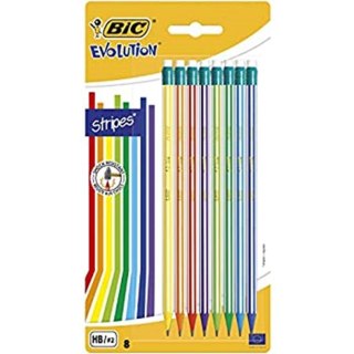 HB EVOLUTION STRIPES PENCILS 12 PIECES BIC 8960342