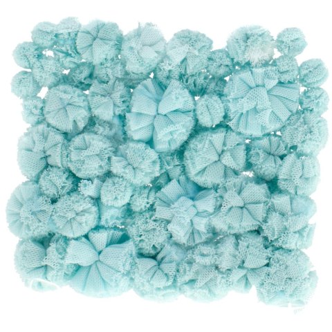 Decorative Blue Pom Poms