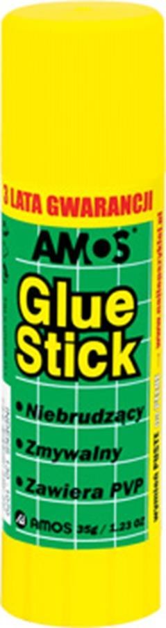 GLUE STICK AMOS 35 G DISPLAY 12 PCS.