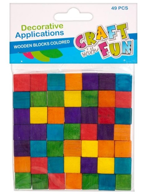 DECORATIVE WOODEN CUBES COLOR CRAFT WITH FUN 291077