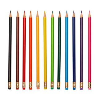 PENCILS 12 COLORS WITH ERASER ASTRA 312119001