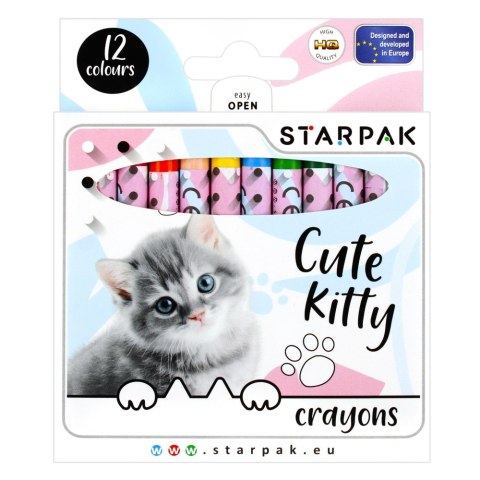 WAX PENCILS 12 COLORS CUTIES STARPAK 397930