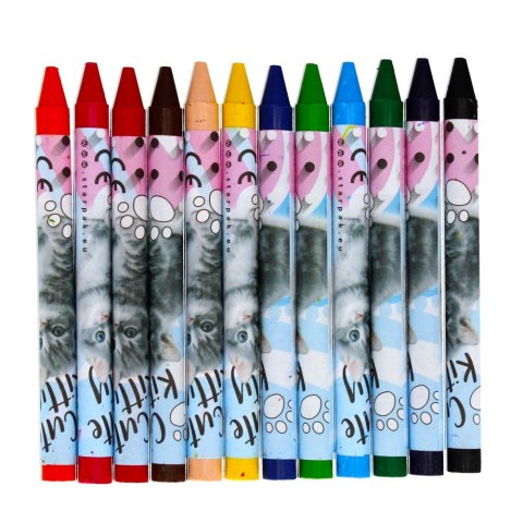 WAX PENCILS 12 COLORS CUTIES STARPAK 397930