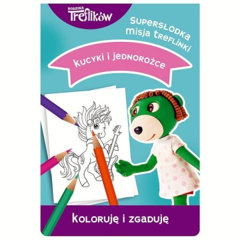 EDUCATIONAL BOOKLET B5 PONIES AND UNICORNS TREFLINKS TREFL 09024 TR