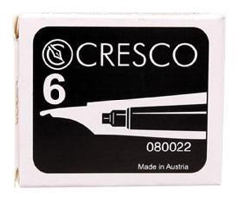 PEN CARTRIDGES SHORT BLACK SADPEX CRESCO 080022