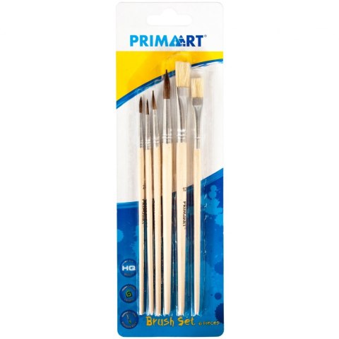 NATURAL BRUSHES 6 PCS. PRIMA ART 323148